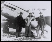 Signed 8x10 B&W Photo of Chuck Yeager, First to Break the Sound Barrier