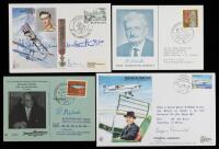 14 Signed Covers by Notable European Aviators and Aviation Pioneers Including Oberth, Coppens, and Percival