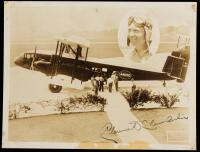 Signed 8x6 Photo of Clarence Chamberlin, 1927 Transatlantic Flight Pioneer and First to Carry a Passenger
