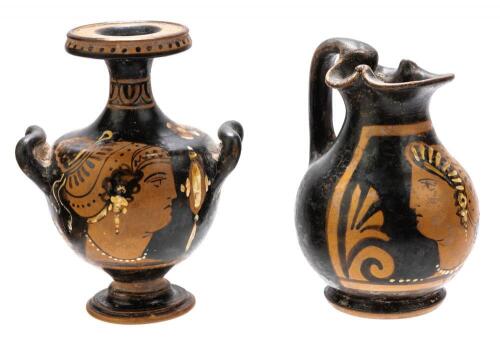 Hellenistic/Greek Pottery, South Italian Red Figure Objects 350-320 B.C.