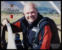 Signed 10x8 Color Photo of Steve Fossett, First Solo Nonstop Round-the-World Aviator