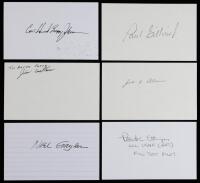 22 Signed Index Cards from Distinguished Test Pilots Including Bock, White, and Johnson