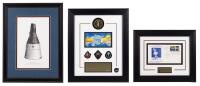 Framed Spaceflight Commemoratives: Apollo 11, Shuttle, and Gemini