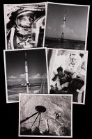 Mercury-Redstone 3: Alan Shepard with John Glenn and Gus Grissom as Backup. First American Astronaut into Space 15 Vintage Origi