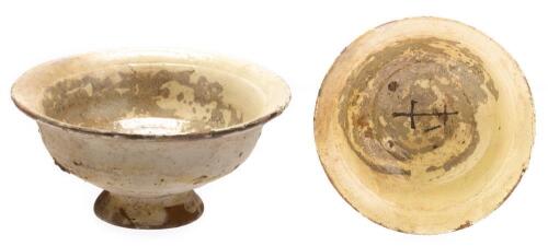 Early Christian Byzantine Period Glazed Terracotta Bowl