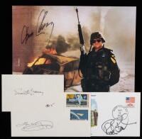 8 Signed Covers and Photos from Aviation Authors and Pilots Including Bach, Gann, and Tom Wolfe