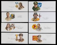 27 Signed 7x3" Cards from Legendary Pilots &acirc;&euro;&ldquo; WWI to Vietnam, Including Campbell, Gabreski, Risner & Cunningham