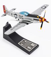 P-51D Mustang "Glamorous Glenn III" Replica by the Danbury Mint. Chuck Yeager was Assigned this Fighter Plane During WWII, Named