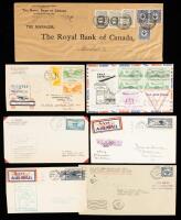 1920's-30's Better Flight Covers Group (9).
1925 NY-Chicago night flight, 1932 Canal Zone- Bolivia, 1933 Century of Progress wi