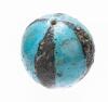 Unusual Egyptian Black and Blue Glazed Gaming Ball/Bead, New Kingdom