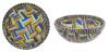 Magnificent Egypto-Roman Short Strip Mosaic Glass Bowl ca. Late Century B.C. to 1st Century B.C., A Museum Quality Piece