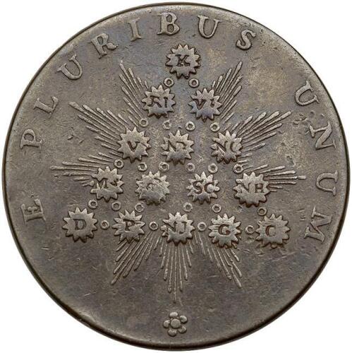 (c.1792-94) Kentucky Cent. Plain Edge VF25