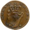 1795 Washington North Wales 1/2P. Plain Edge PCGS AU50 BN - 2