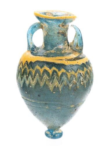 Rare, Late Period Egypto-Roman Core-Formed Amphoriskos