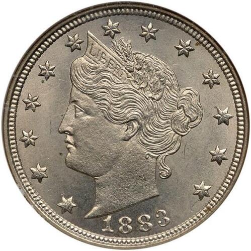 1883 Liberty 5C. Without CENTS NGC MS65