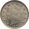 1883 Liberty 5C. Without CENTS NGC MS65