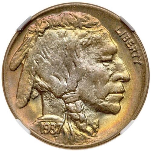 1937-D Buffalo 5C NGC MS66