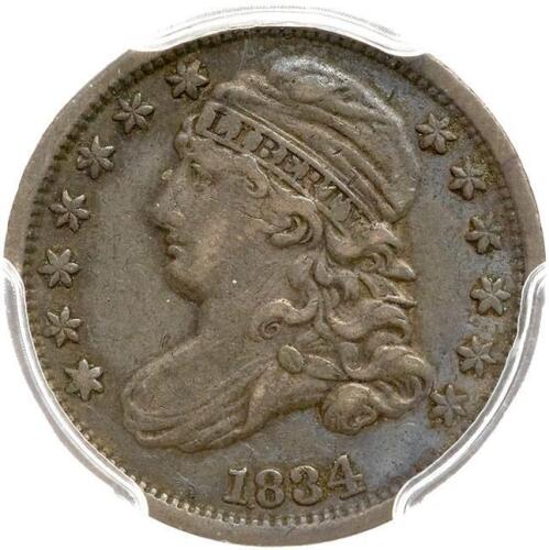 1834 Bust 10C. Lg 4 PCGS EF40