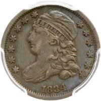 1834 Bust 10C. Lg 4 PCGS EF40