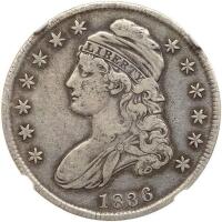 1836 Bust 50C. Let Edge NGC VF25