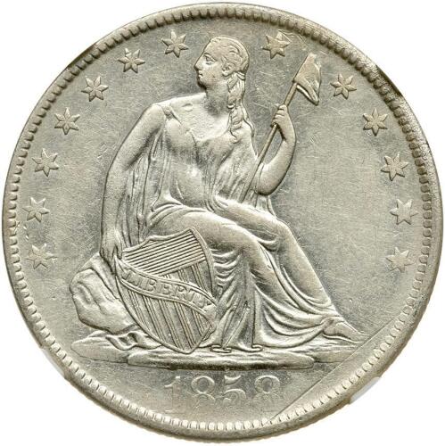 1858-O NGC XF 45 <I>SS Republic </I>