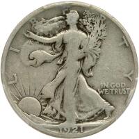 1921-S Liberty Walking Half Dollar