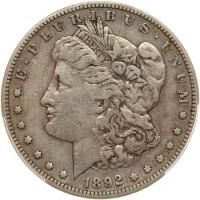 1892-S Morgan $1 PCGS VF20