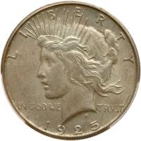 1925-S Peace $1 PCGS AU55