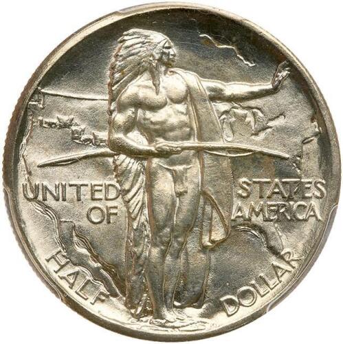 1928 Oregon Trail 50C PCGS MS65