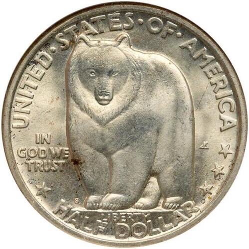 1936-S Bay Bridge 50C NGC MS65