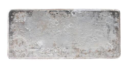 U.S. Assay Office New York, 1965. 221.44 Ozs Silver Bar 999<3/4> Fine