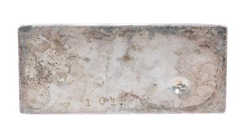 U.S. Assay Office New York, 1964. 101.66 Ozs Silver Bar 999<3/4> Fine