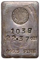 1958 U.S. Mint San Francisco Silver Bar