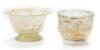 Roman Glass: Two (2) Roman Glass Beakers in Translucent Pale Green Glass ca. 2nd-3rd Century A.D.