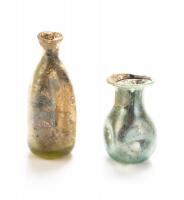 Two (2) Examples of Roman Indentation Glass ca. 4th Century B.C.