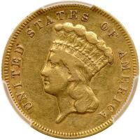 1878 $3 Gold PCGS EF40