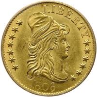 1806 $5 Bust. Round 6 PCGS MS62