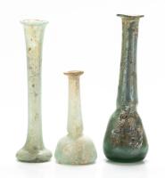 Roman Glass: Collection of Three (3) Unguentarium 1st-3rd Century A.D.