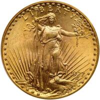 1927 $20 St. Gaudens PCGS MS63