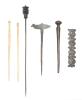 Collection of Six (6) Ancient Roman Hairpins and a Bronze Brooch, 2nd-4th A.D.