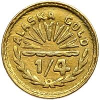 1911. Alaska Gold &Acirc;&frac14; Pinch (.32 g) Almost Unc