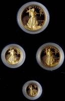 1988-W Gem Proof American Eagle Gold 4 Piece Set
