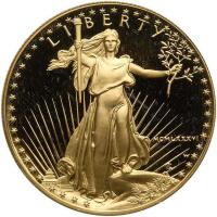 1986-W Gem Proof $50 Gold Eagle
