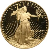 1986. $50.00 1 ozt Proof American Gold Eagle Gem Proof