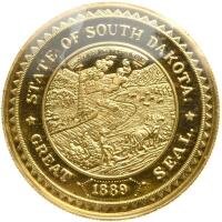 1988. 1 ozt .999 Fine Gold Medal Brilliant Proof