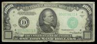 1934-A, $1000 Federal Reserve Note Cleveland, Ohio Good