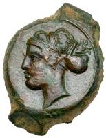 Sicily, Syracuse. Ca. 410 BC. AE 18 mm (3.82 g) XF