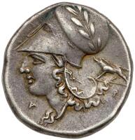 Corinthia, Corinth. 350-300 BC. Silver Stater (8.47g) Choice VF