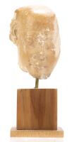 Fine Ancient Egyptian Head in Limestone with Original Polished Finish, 1st Period, New Kingdom