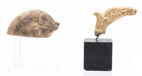 Pair of Ancient Egyptian Carvings ca. Late Dynastic Period 1085-332 B.C.